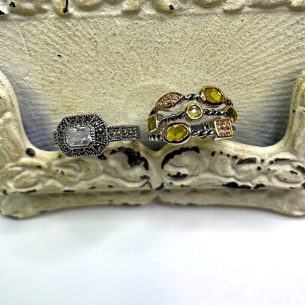 Two fashion rings size 12